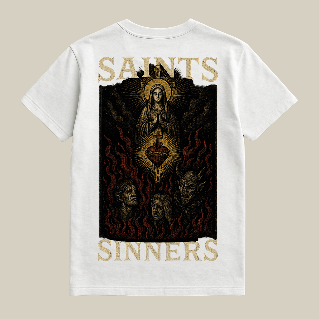 graphic white tee