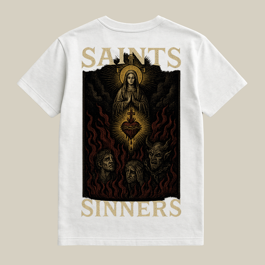 graphic white tee